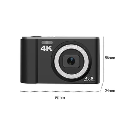 Digitalkamera 48MP 16x Zoom 4K Video Sort