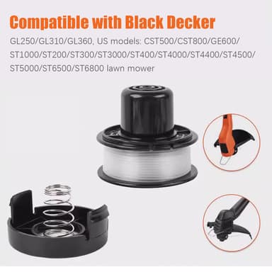 Trimmerspole for Black Decker GL250/GL310/GL360 gresstrimmer