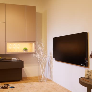 Infrarød Hybrid Panelovn med termostat basic - 1400 W