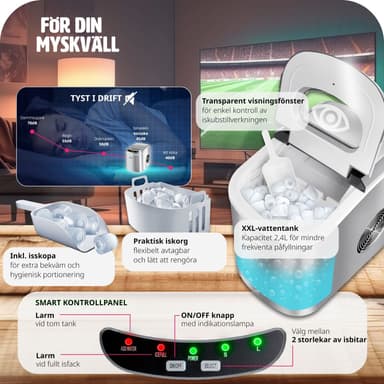 isbitmaskin for bullet-isbiter - sølv