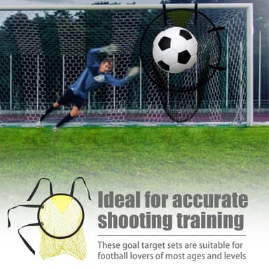 Nett for presisjonstrening i fotball, 2-pakning Gul