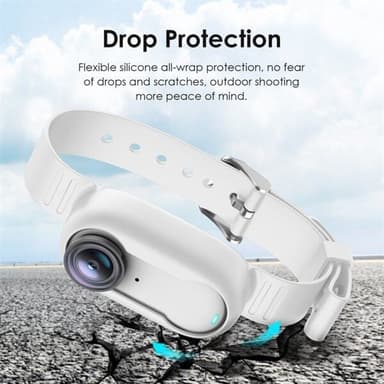 Silikonarmbånd for Insta360 GO 3 / GO 3S - Hvit
