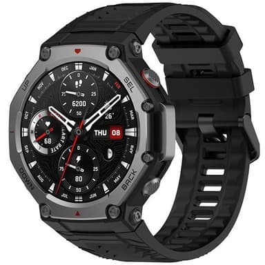 Silikonarmbånd for Amazfit T-REX 3 - Svart