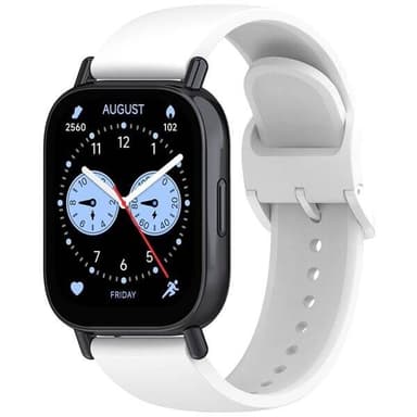 Silikonarmbånd for Xiaomi Redmi Watch 5 Lite/Active - Hvit