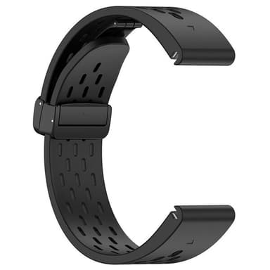 Silikonarmbånd for Garmin Fenix 5 / 6 / 7 / 8 26mm - Svart