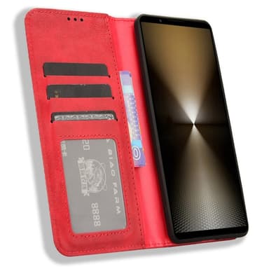 Xperia 1 VI Lommebok-deksel - Rød