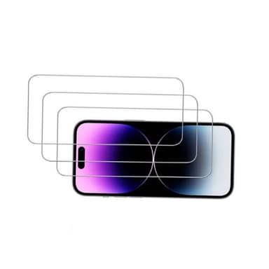 iPhone 15 Pro skjermbeskytter i herdet glass 3-pakning