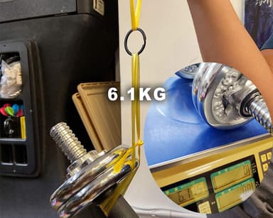 Rund karabin / åpningsringer 15-pakk Sort