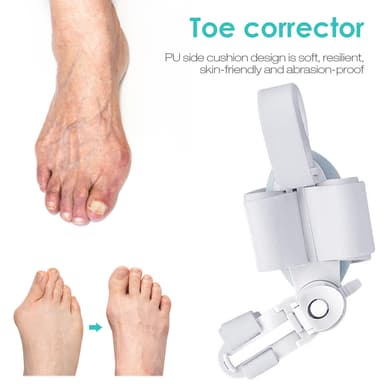 Tåseparator - Korrigerende støtte for Hallux Valgus Hvit