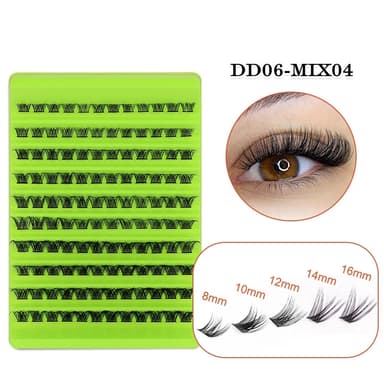 Falske øyevipper Multipack - 120 klaser MIX04
