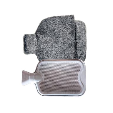 Plysj varmtvannsflaskesett - Black Fade
