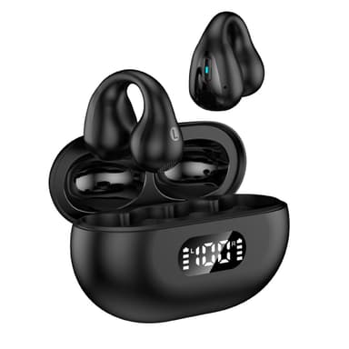 Trådløse åpne øre-hodetelefoner Bluetooth 5.2 Sort
