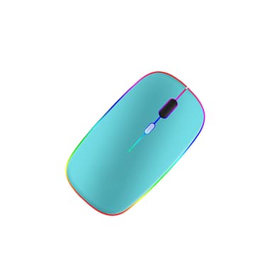 Trådløs Bluetooth-mus USB-lading Blå