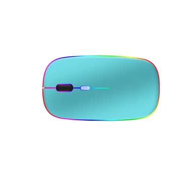 Trådløs Bluetooth-mus USB-lading Blå