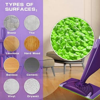 Erstatningsmopp for Swiffer WetJet 6-pack Green