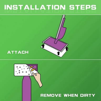 Erstatningsmopp for Swiffer WetJet 6-pack Green