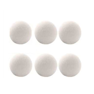 Ulltørkekuler 3 cm 6-pak Hvit S