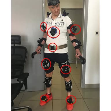 VR-sporingsstropper for hel kropp