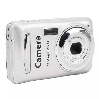 Kompakt kamera med 16x digital zoom og 2,4 tommers LCD-skjerm Sort