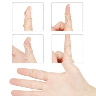 Fingerskinne for springfinger 5-pakk