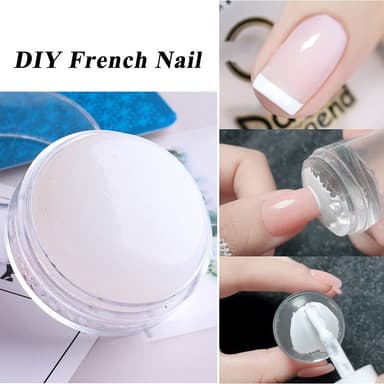 Stempelpute for nail art silikon Hvit