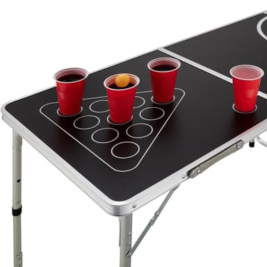 Beer pong bord Tijuana - svart/hvit