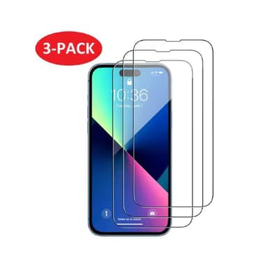 iPhone 14 skjermbeskytter i herdet glass (3-pakning)