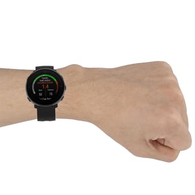 Klokkebånd kompatibel med Polar Ignite/Unite Silikon Sort