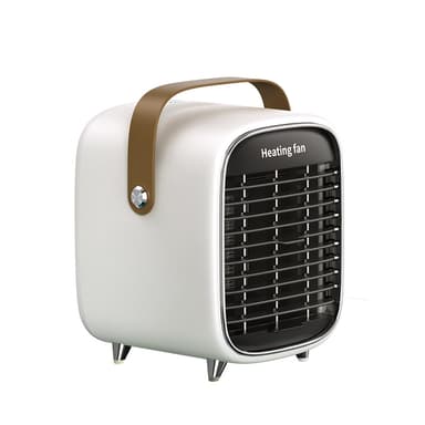 Elektrisk keramisk varmevifte i retrodesign Hvit