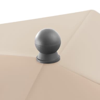 Parasoll Vanessa 200x125 høydejusterbar og vippbar - beige