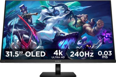 HP Omen Transcend 32 UHD/240Hz/OLED/0,03 ms gamingskjerm