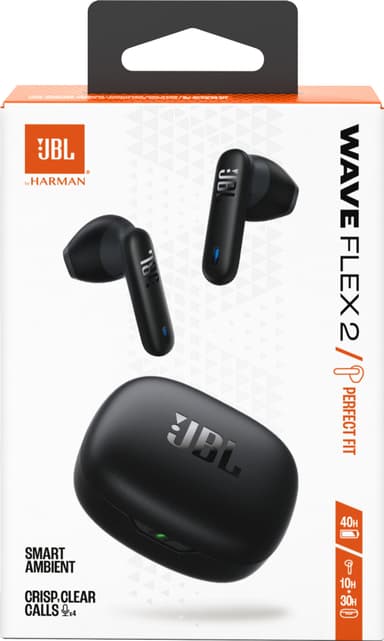 JBL Wave Flex 2 helt trådløse in-ear hodetelefoner (sort)