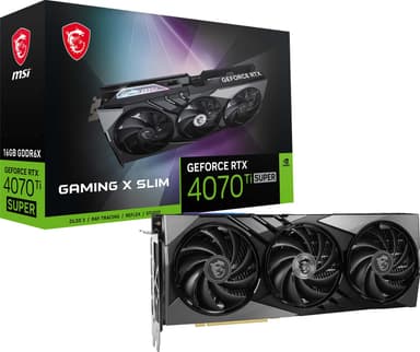 MSI GeForce RTX 4070 Ti SUPER 16G GAMING X SLIM grafikkort