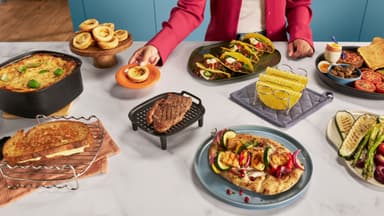 Philips To-lags-stativ med grillspyd for Airfryer 6.2L HD9920/00