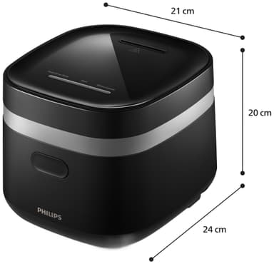 Philips 3000 Series riskoker HD3091/80 (sort)