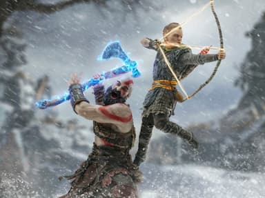 Iron Studios God of War actionfigur (Kratos & Atreus)