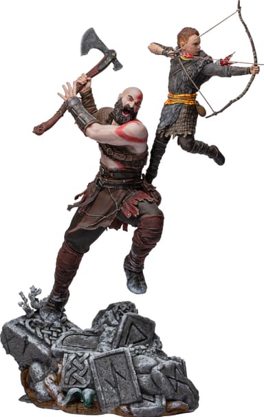 Iron Studios God of War actionfigur (Kratos & Atreus)