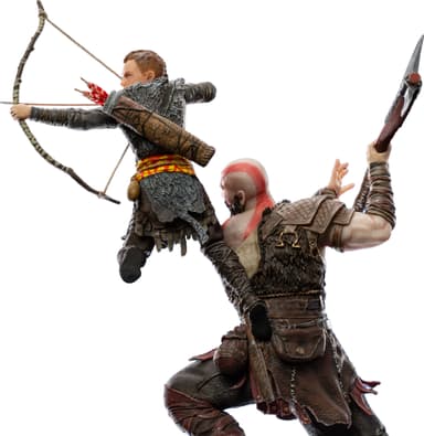 Iron Studios God of War actionfigur (Kratos & Atreus)