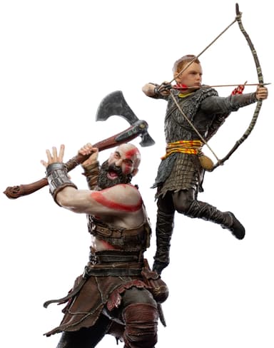 Iron Studios God of War actionfigur (Kratos & Atreus)
