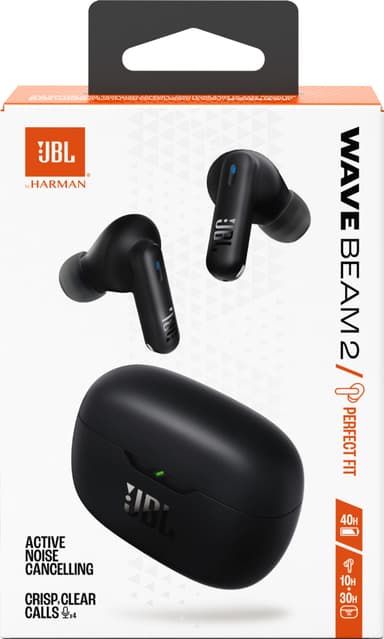 JBL Wave Beam 2 helt trådløse in-ear hodetelefoner (sort)