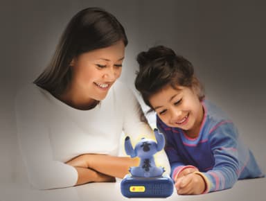 Disney Stitch Vekkerklokke med nattlys og lyd.