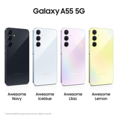 Samsung Galaxy A55 5G smarttelefon 8/128GB (lys blå)