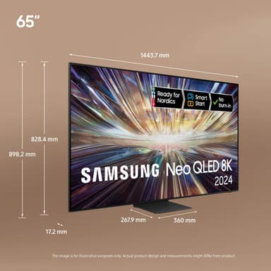 Samsung 65" QN800D 8K Neo QLED Mini LED Smart TV (2024)