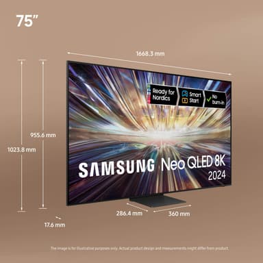 Samsung 75" QN800D 8K Neo QLED Mini LED Smart TV (2024)