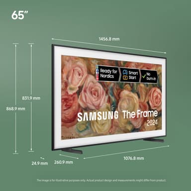 Samsung 65” The Frame 4K QLED Smart TV (2024)