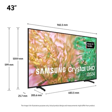 Samsung 43" DU8075 4K Smart-TV (2024)