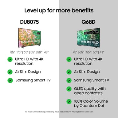 Samsung 43" DU8075 4K Smart-TV (2024)