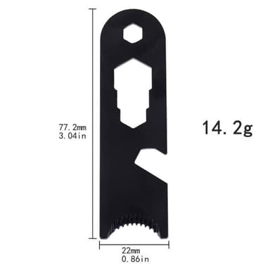 Camp Fire Starter Flint Scraper Fire Rod Striker flaskeåpner