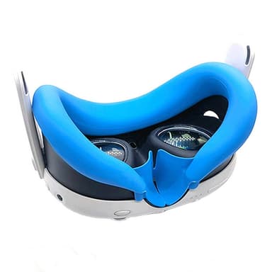 Meta Quest 3 VR Headset ansiktsmaske linsehette 2 vippehette Hvit