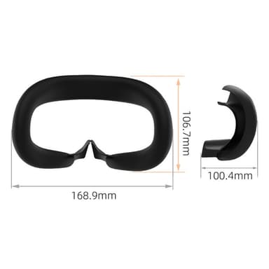 Meta Quest 3 VR Headset ansiktsmaske linsehette 2 vippehette Hvit